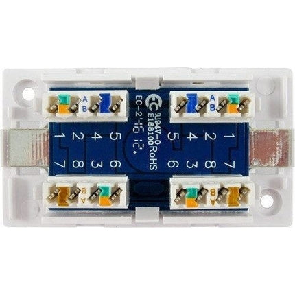 Cat 6 Inline Junction Splice Box, White