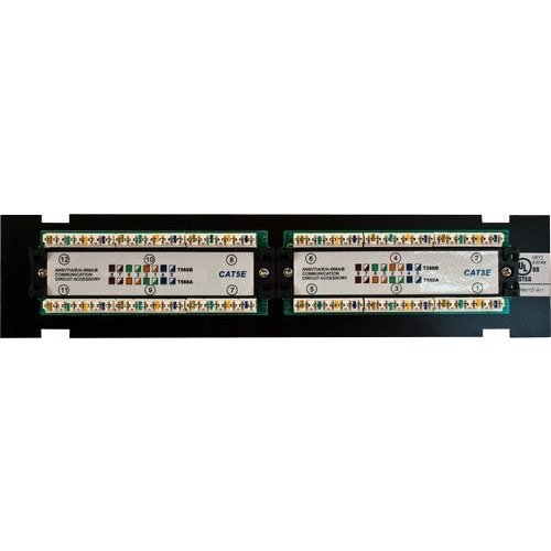 CAT5E 12 Port-Mini Wall Mount Patch Panel