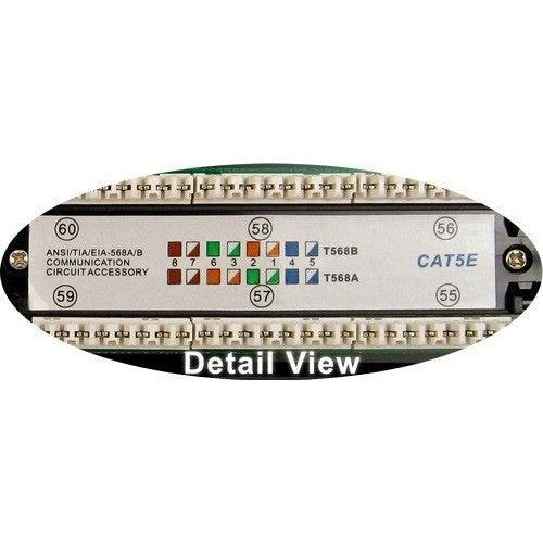 CAT5E 24 Port, 110 IDC Patch Panel - 1U