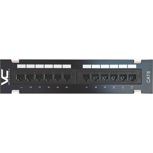 CAT6 12 Port-Mini Wall Mount Patch Panel