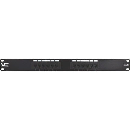 CAT6 12 Port, 110 IDC Patch Panel - 1U