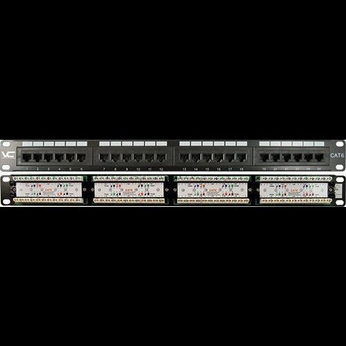 CAT6 24 Port, 110 IDC Patch Panel - 1U