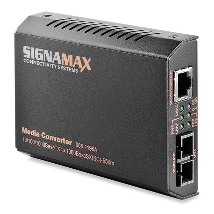 High-Performance 10/100/1000TX to 1000SX Media Converter - Signamax FO-065-1196A