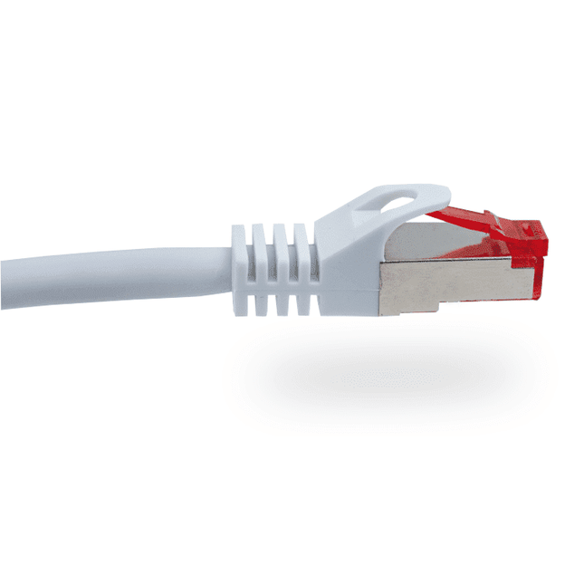 6-in Cat 6A SHIELDED White Patch Cable