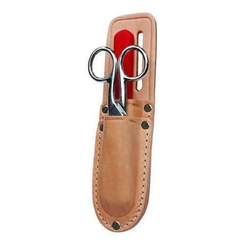 Leather Pouch, Knife and Scissors Kit