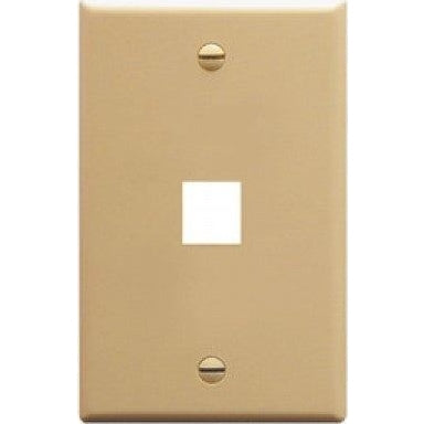 1 Port Ivory Wall Plate