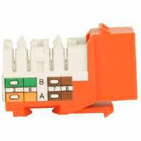 Cat 5e Keystone KwikJack - Orange