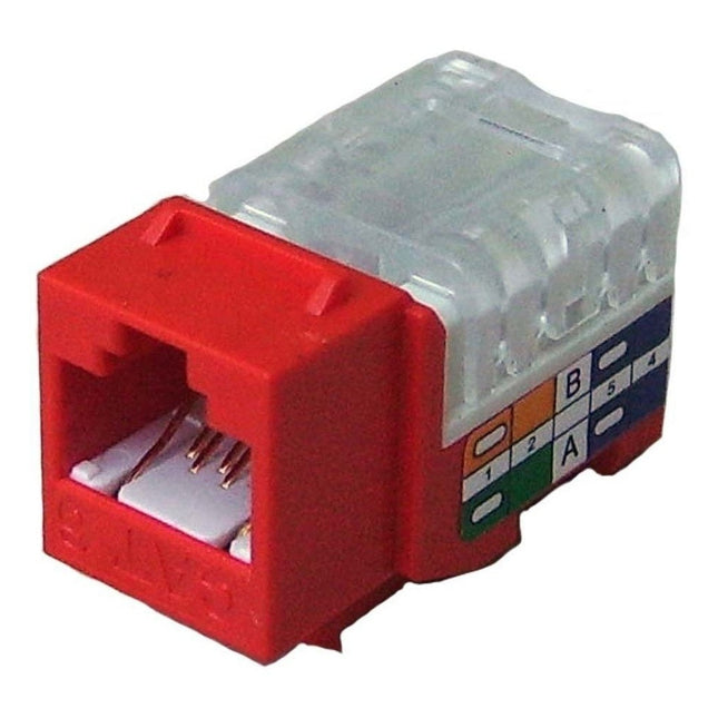 Cat 6 Keystone KwikJack - Red