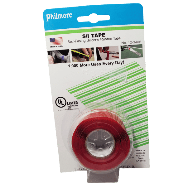 Philmore 12-3406, S/I Tape, Self-Fusing Silicone Rubber Tape, RED