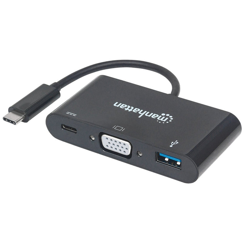 USB-C to VGA 3-in-1 Docking Converter with Power Delivery