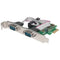 Serial PCI Express Card - Two DB9 Ports; Fits PCI Express x1, x4, x8 and x16 Lane Buses