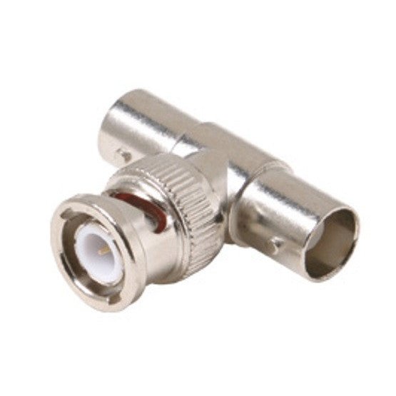 Connector RF BNC T-Adapter, Male to Female to Female