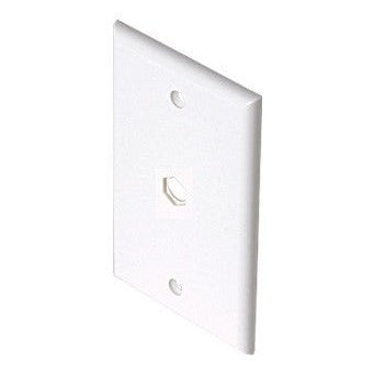 TV Wall Plate 1-Hole Ivory