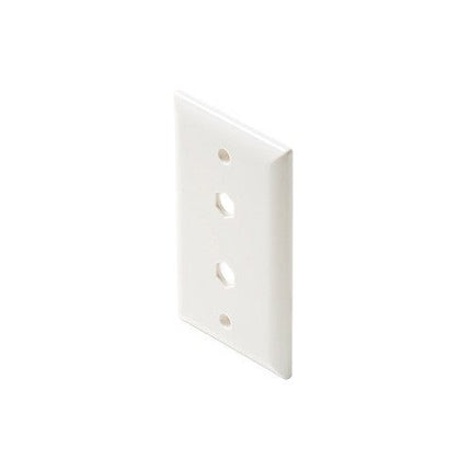 TV White 2-Hole Wall Plate