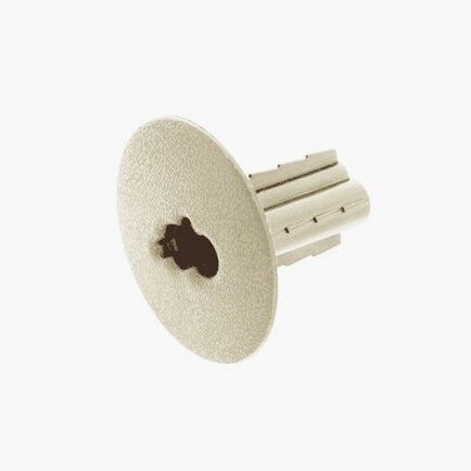 Dual RG6 Feed-Through Bushing w/ Ground, White