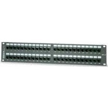 Cat 3 Modular-Telco Patch Panel; 24-Port, High Impact Thermoplastic, 1 ...