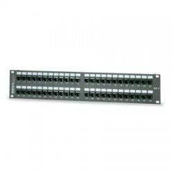 Cat 3 Modular-Telco Patch Panel; 24-Port, High Impact Thermoplastic, 19 inch Rack Mount