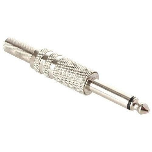 1/4" 6.3mm Mono Audio Plug with Metal Handle