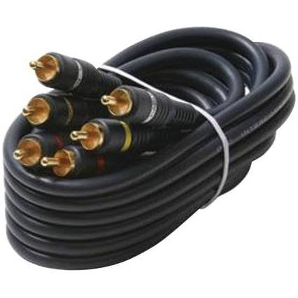 25ft 3-RCA Composite Video Cable Blue