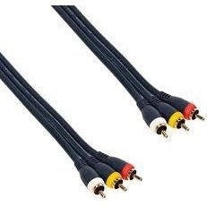 75ft 3-RCA Composite Video/Audio Cable