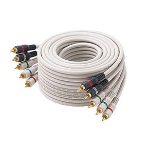 25' FT Component Video Audio Cable Stereo 5-RCA Male