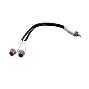 6in RCA Plug to 2-RCA Jack Y Audio Patch Cable