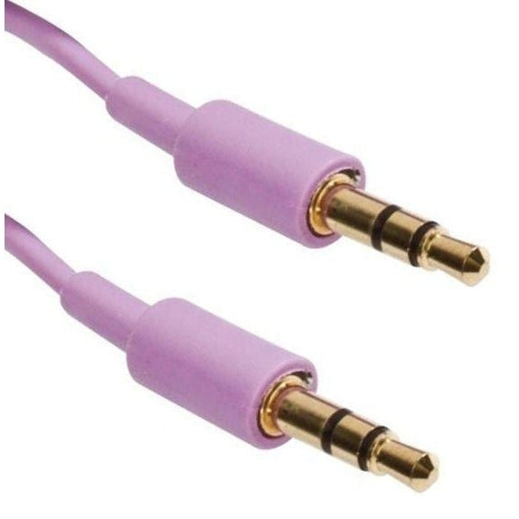 6ft 3.5mm Stereo Cable, Purple