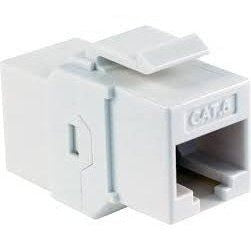 Cat 6 RJ45 Keystone Feed-thru - WHITE