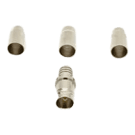 75 Ohm BNC Universal Crimp On Connector Jack, 10 Pack