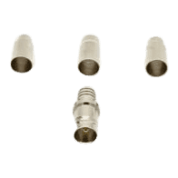 75 Ohm BNC Universal Crimp On Connector Jack, 10 Pack