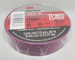 3M™ 3M1700C, Temflex™ Vinyl Electrical Tape 1700, Violet