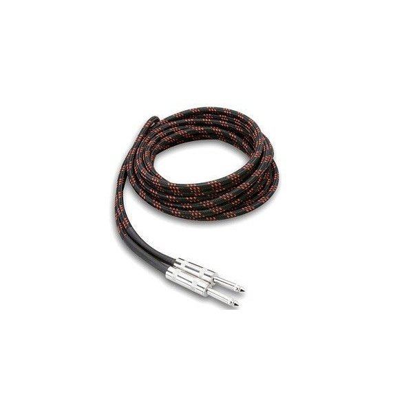 Cloth Guitar Cable BK/RD 18 ft.