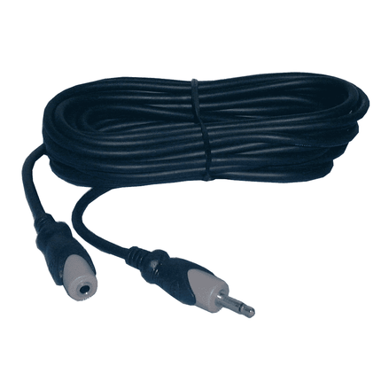 6' 3.5mm Mono Mini Plug to Mini Jack, Black