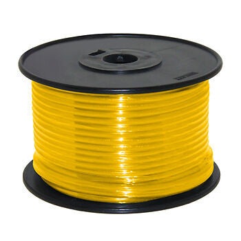 14 AWG Stranded Copper Wire, Yellow, 100 ft.