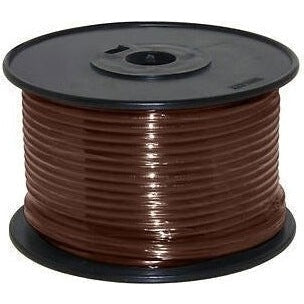14 AWG Stranded Copper Wire, Brown 100 ft.