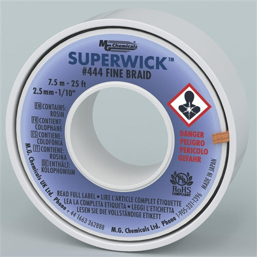 25 ft. Superwick - #4 fine blue fine braid 2.