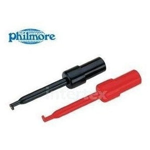 Hook-On Test Prods, 2-1/4" long, 2PK: Black and Red