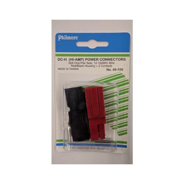 50A DC-H Power Connector Set Red/Black