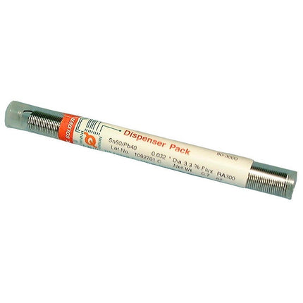 Philmore 50-3000 Qualtek 60/40 R300 Rosin Core Solder - 0.6 oz Pocket Pack with RA300 Flux