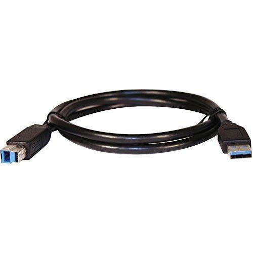 3ft USB 3.0 A Male to B Male Cable - Black