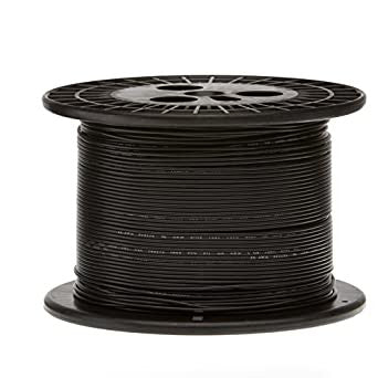 22 AWG Stranded Copper Wire, Black 1000 ft.