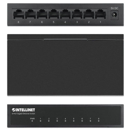 Intellinet 8-Port Gigabit Metal Ethernet Switch