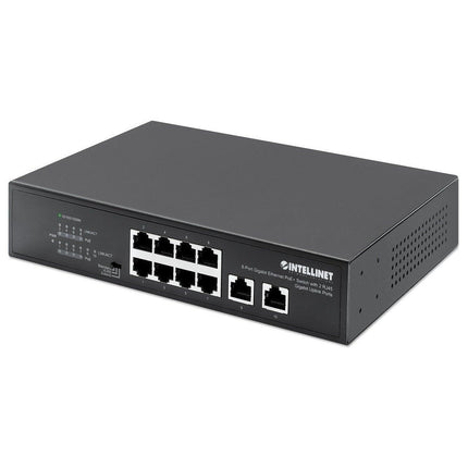 8-port Gig PoE+ Switch w/ 2xRJ45 Gig