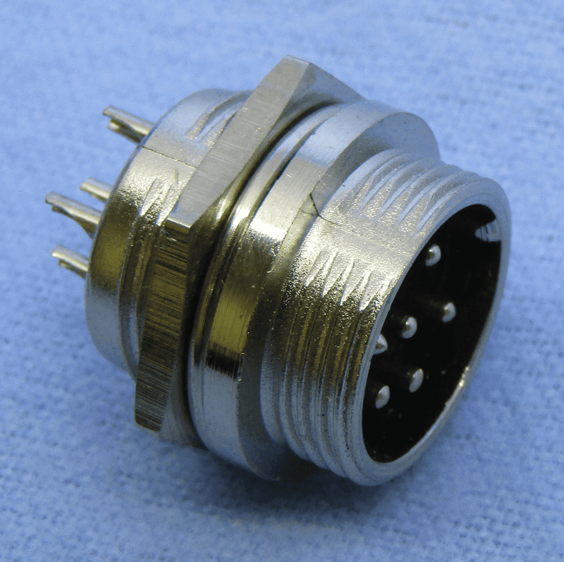 6-pin Male Chassis Mount Connector