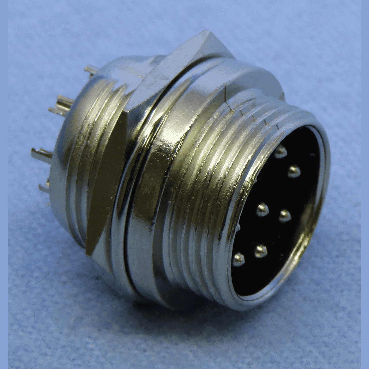 8-pin Male Chassis Mount Connector – Tri-Tek Electronics