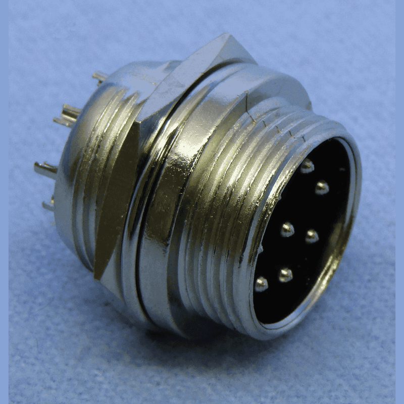 8-pin Male Chassis Mount Connector