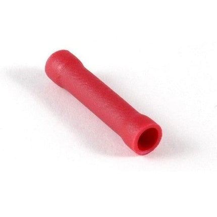 22-18AWG Insulated Seamless Butt Connectors, 100/pkg.