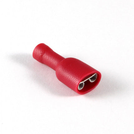 22-18AWG .187" Fully Insulated Female Quick Connect Terminals, 100/pkg.