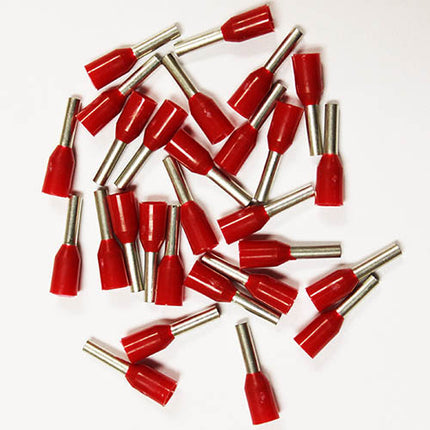 Wire Ferrule 100 pk Red AWG 18