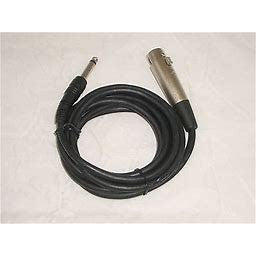 Microphone Cable 6ft Unbalanced 1/4" Male to 3 Pin XLR Female